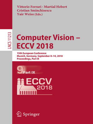 cover image of Computer Vision – ECCV 2018